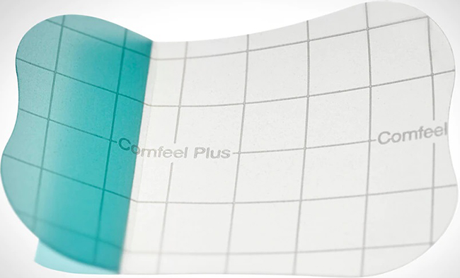 MEDICAZIONE SPECIALE ATTIVA TRASPARENTE CON IDROCOLLOIDE COMFEEL PLUS 5X7 CM 10 PEZZI - farmacialombardia.it