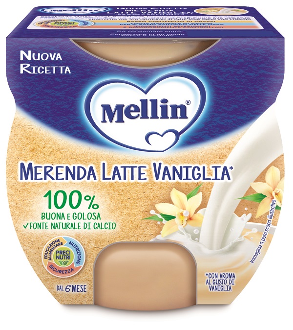 MELLIN MERENDA LATTE VANIGLIA 2 X 100 G - farmacialombardia.it