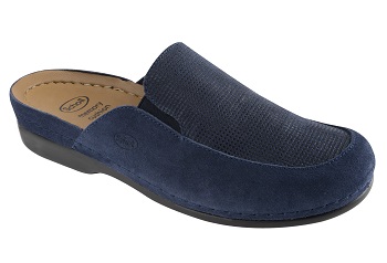 CALZATURA OLARA SUEDE + SYNTHETIC PRINTED WOMENS NAVY BLUE MEMORY CUSHION COMFORT PLUS 40 AW16 - farmacialombardia.it