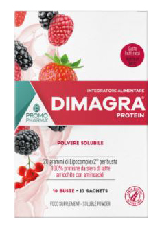 DIMAGRA PROTEIN RED FRUIT 10 BUSTE - farmacialombardia.it
