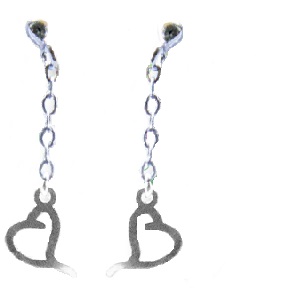 ORECCHINO PEND CUORE LOVE ARGENTO - farmacialombardia.it