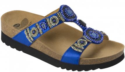 NEW BOGOTA' WEDGE SATIN+BEADS WOMENS BLUE 39 COLLEZIONE SS17 1 PAIO - farmacialombardia.it
