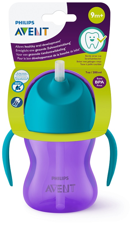 AVENT TAZZA CON CANNUCCIA FLESSIBILE DA 200ML 9 MESI+ - farmacialombardia.it