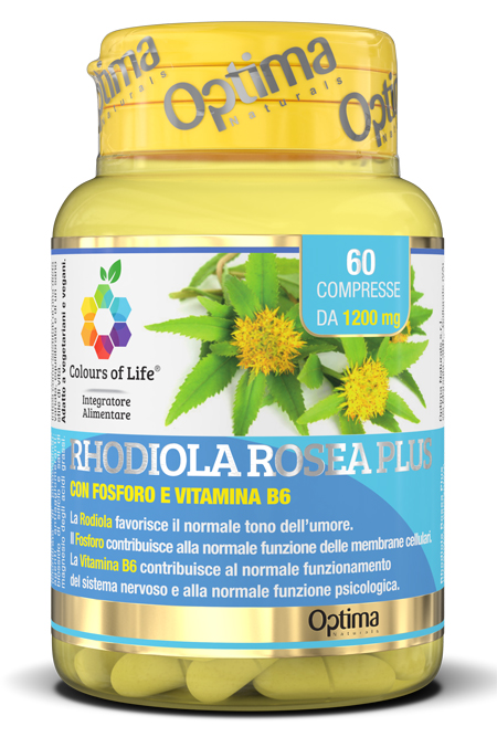 COLOURS OF LIFE RHODIOLA ROSEA PLUS 60 COMPRESSE 1200 MG - farmacialombardia.it