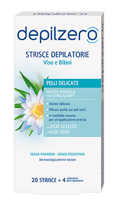 DEPILZERO STRISCE VISO E BIKINI 20 PEZZI - farmacialombardia.it