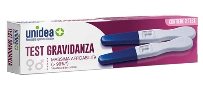 TEST GRAVIDANZA UNIDEA 2 PEZZI - farmacialombardia.it