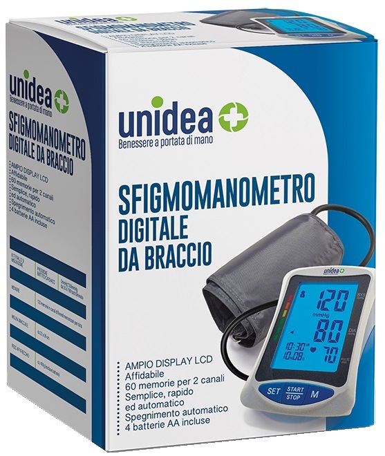 SFIGMOMANOMETRO DIGITALE BRACCIO UNIDEA - farmacialombardia.it