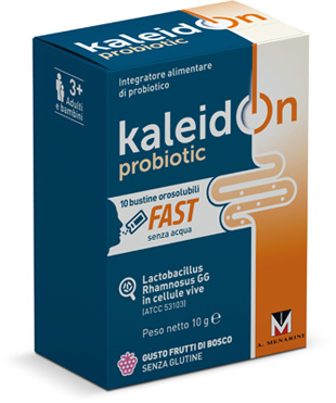 KALEIDON PROBIOTIC FAST FRUTTI DI BOSCO 10 BUSTE OROSOLUBILI - farmacialombardia.it