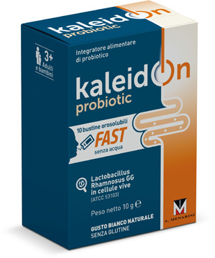 KALEIDON PROBIOTIC FAST BIANCO NATURALE 10 BUSTE OROSOLUBILI - farmacialombardia.it