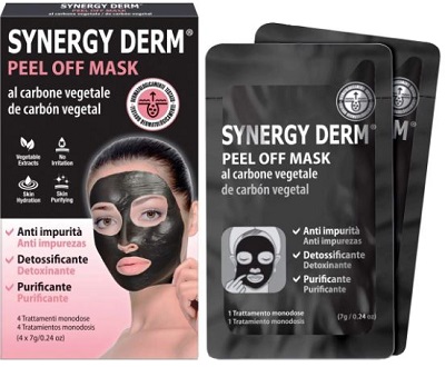 SYNERGY DERM PEEL OFF MASK 4 TRATTAMENTI MONODOSE 7 G - farmacialombardia.it