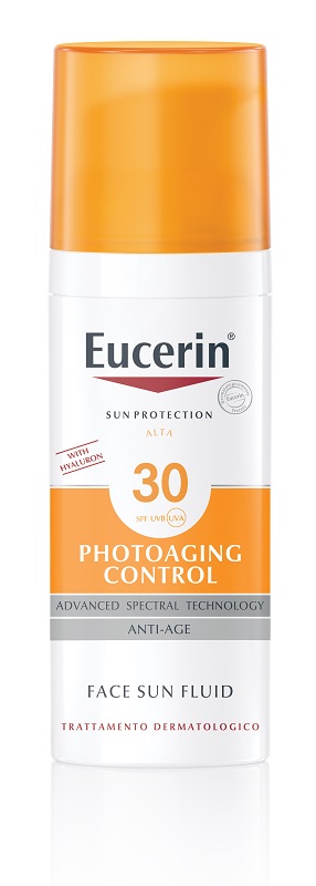 EUCERIN SUN PROTECTION SPF 30 PHOTOAGING CONTROL FACE SUN FLUID ANTI AGE 50 ML - farmacialombardia.it