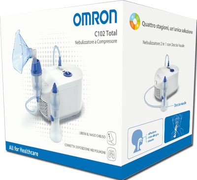 NEBULIZZATORE A PISTONE OMRON C102 TOTAL - farmacialombardia.it