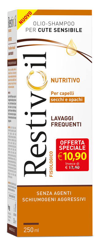 RESTIVOIL NUTRITIVO PER CAPELLI SECCHI E OPACHI LAVAGGI FREQUENTI OFFERTA SPECIALE 250 ML - farmacialombardia.it