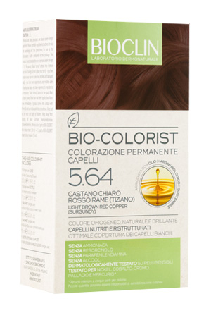 BIOCLIN BIO COLORIST 5,64 CASTANO CHIARO ROSSO RAME TIZIANO - farmacialombardia.it
