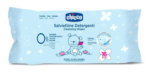 CHICCO COSMESI SALVIETTINE 16 PEZZI - farmacialombardia.it