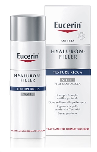 EUCERIN HYALURON+FILLER TEXTURE RICCA NOTTE 50 ML - farmacialombardia.it