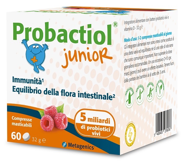 PROBACTIOL JUNIOR 60 COMPRESSE MASTICABILI NEW - farmacialombardia.it