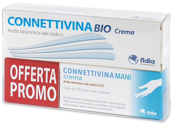 BUNDLE PACK CONNETTIVINABIO CREMA 25 G + CAMPIONE GRATUITO CONNETTIVINAMANI CREMA 10 G - farmacialombardia.it
