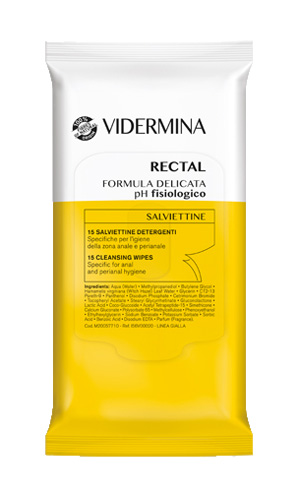 VIDERMINA RECTAL SALVIETTINE 15 PEZZI - farmacialombardia.it