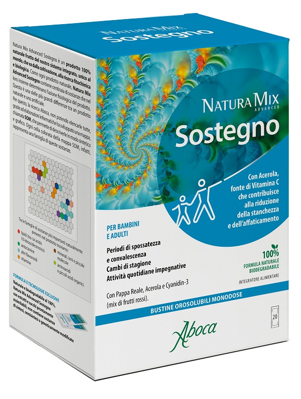 NATURA MIX ADVANCED SOSTEGNO OROSOLUBILE 20 BUSTINE - farmacialombardia.it