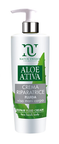 ALOE ATTIVA CREMA FLUIDA RIPARATRICE 190 ML NATUR UNIQUE - farmacialombardia.it