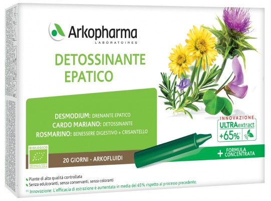 ARKOFLUIDI DETOSSINANTE EPATICO 20 FIALE - farmacialombardia.it