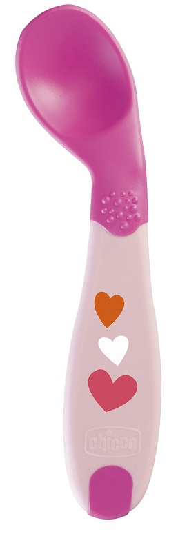 CHICCO CUCCHIAIO ANGOLATO 8M+ ROSA - farmacialombardia.it
