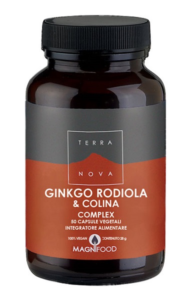 TERRANOVA GINKGO/RODIOLA/COLINA COMPLEX 50 CAPSULE - farmacialombardia.it