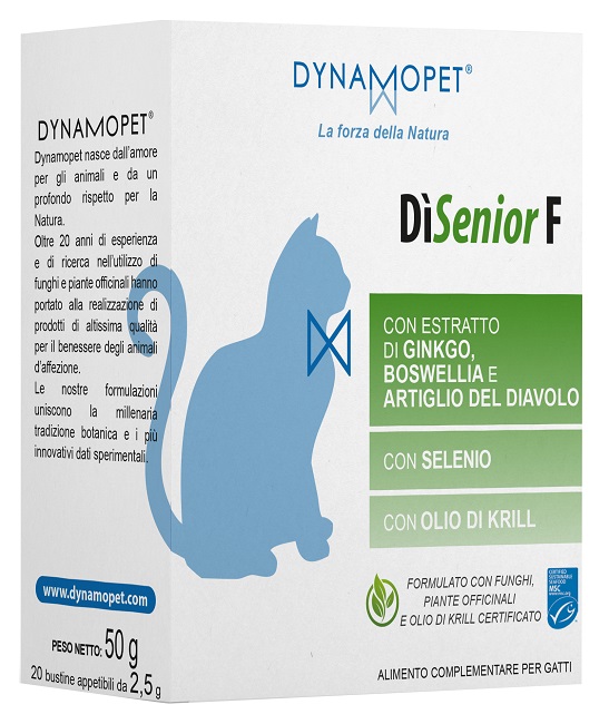 DISENIOR F PER GATTI 20 BUSTINE APPETIBILI DA 2,5 G - farmacialombardia.it