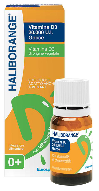 HALIBORANGE VITAMINA D3 20000 UI GOCCE 8 ML - farmacialombardia.it