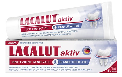 LACALUT AKTIV PROTEZIONE GENGIVALE & BIANCO DELICATO 75 ML - farmacialombardia.it