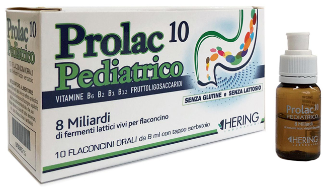 PROLAC10 PEDIATRICO FERMENTI LATTICI 10 FLACONCINI 8 ML - farmacialombardia.it