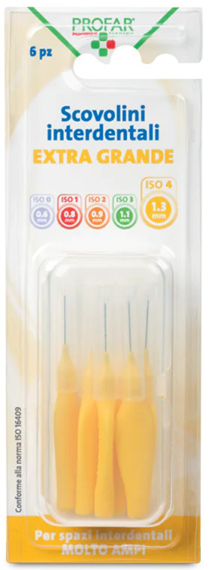 PROFAR SCOVOLINI GIALLO 1,3 6 PEZZI - farmacialombardia.it