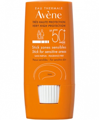AVENE EAU THERMALE STICK LARGE ZONE SENSIBILI 50+ 8 G - farmacialombardia.it