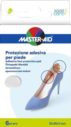 PROTEZIONE ADESIVA MASTER-AID FOOTCARE TRASPARENTE MIX 6 PEZZI A5 - farmacialombardia.it