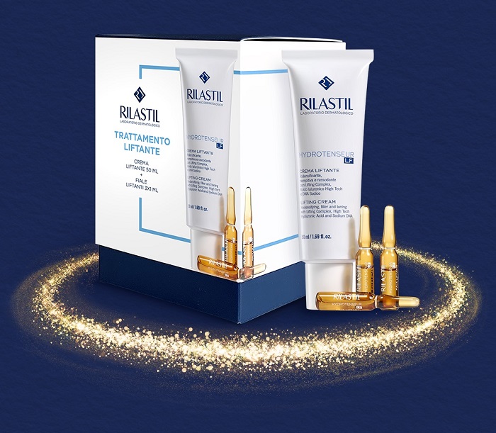 RILASTIL COFANETTO NATALE TRATTAMENTO LIFTANTE 1 RILASTIL HYDROTENSEUR LF CREMA 50 ML + 1 RILASTIL HYDROTENSEUR FIALE 3 X 1 ML - farmacialombardia.it