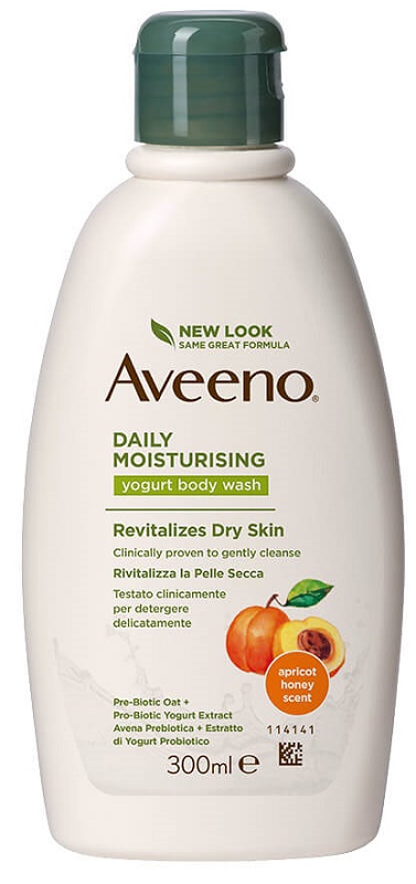 AVEENO BAGNO DOCCIA YOGURT ALBICOCCA & MIELE 300 ML - farmacialombardia.it