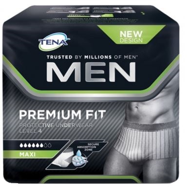 MUTANDINA ASSORBENTE MASCHILE TENA MEN PREMIUM FIT LIVELLO 4 S/M 10 PEZZI - farmacialombardia.it