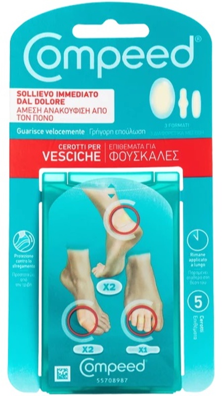 COMPEED CEROTTI PER VESCICHE MISTO 5 PEZZI - farmacialombardia.it