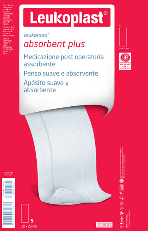 LEUKOMED MEDICAZIONE POST-OPERATORIA IN TESSUTO NON TESSUTO 10 X 25 CM - farmacialombardia.it