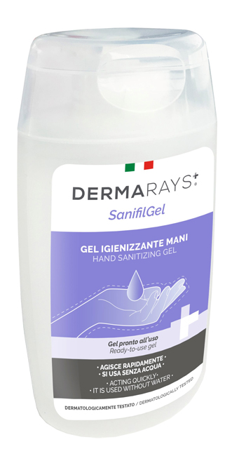 DERMARAYS SANIFIL GEL IGIENIZZANTE MANI PRONTO ALL'USO ALCOOL 80% 100 ML - farmacialombardia.it