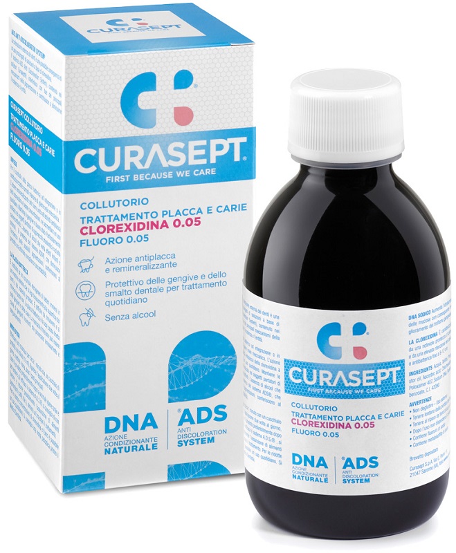 CURASEPT COLLUTORIO 0,05 ADS + DNA 200 ML - farmacialombardia.it