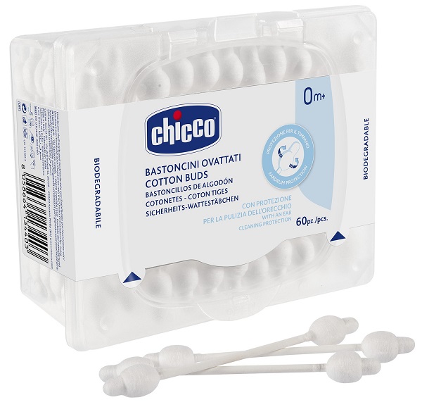 CHICCO BASTONCINI COTONATI 60 PEZZI - farmacialombardia.it