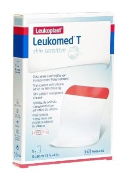 LEUKOMED T SKIN SENSITIVE MEDICAZIONE POST-OPERATORIA TRASPARENTE CON MASSA ADESIVA IN SILICONE 8X10 CM 5 PEZZI - farmacialombardia.it