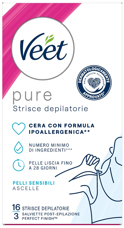 VEET STRISCE ASCELLE IPOALLERGENICHE 16 PEZZI - farmacialombardia.it
