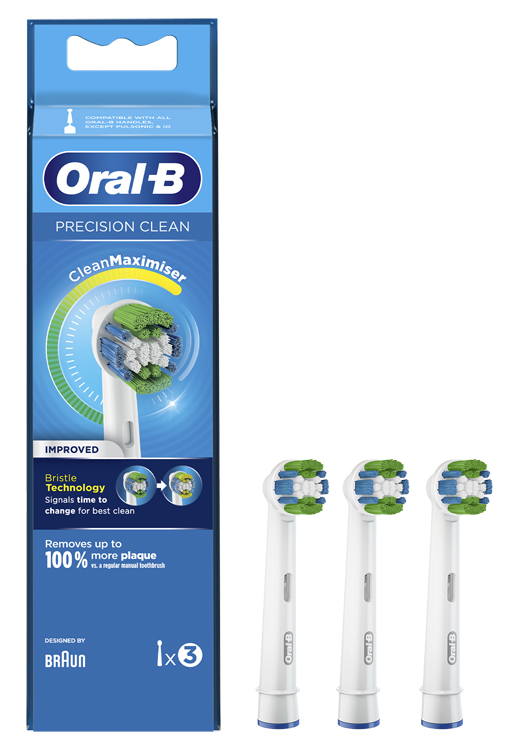 ORALB PRECISION CLEAN EB20 TESTINA PER SPAZZOLINO ELETTRICO 3 PEZZI - farmacialombardia.it