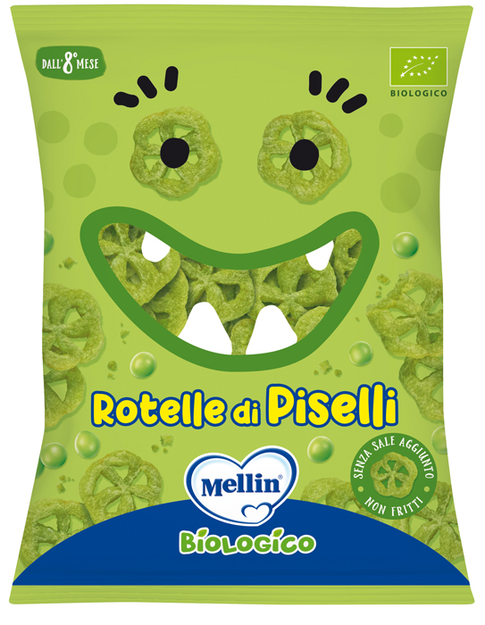 MELLIN SNACK BIO ROTELLE PISELLI 20 G - farmacialombardia.it