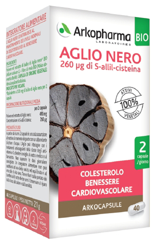 ARKOCAPSULE AGLIO NERO BIO 40 CAPSULE - farmacialombardia.it