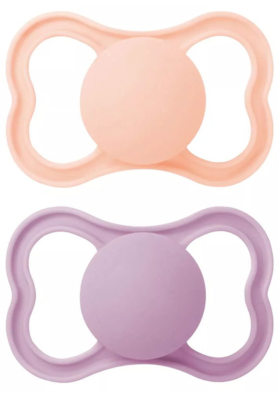 MAM AIR SUCCHIETTO 16+ MESI SILICONE FEMMINA 2 PEZZI - farmacialombardia.it