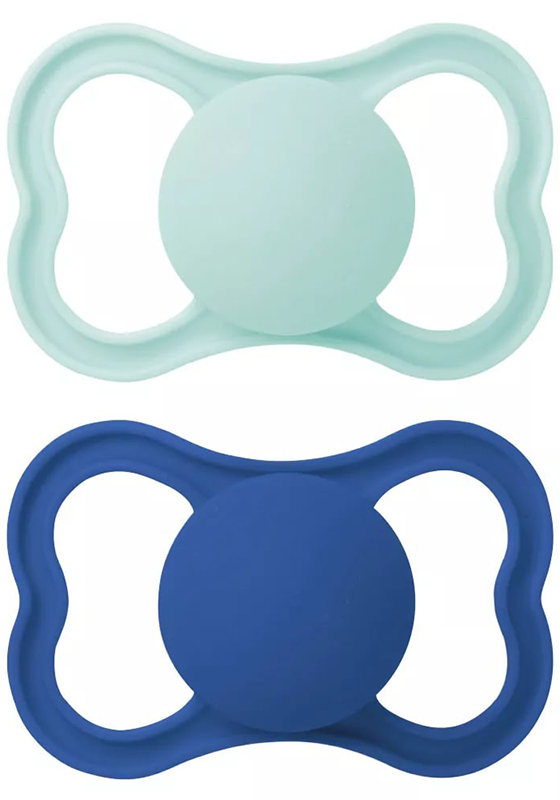 MAM AIR SUCCHIETTO 16+ MESI SILICONE MASCHIO 2 PEZZI - farmacialombardia.it